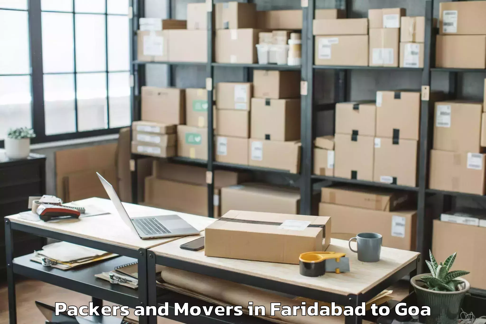 Book Faridabad to Mapuca Packers And Movers Online